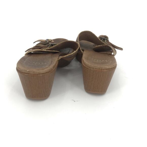 Dansko Jessie Comfort Sandal Slip On Slide Leather Tan - Picture 5 of 8